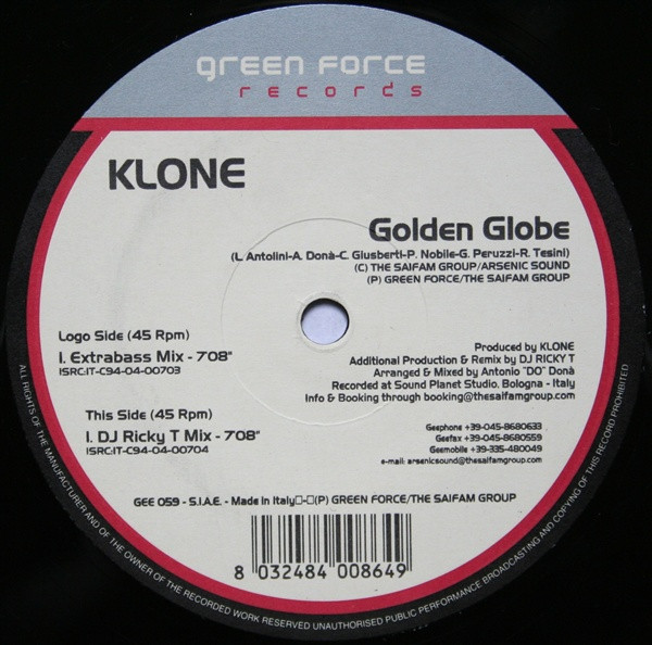 Klone - Golden Globe | Green Force (GEE 059) - main