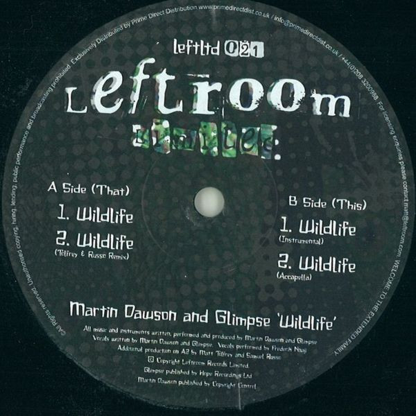 Martin Dawson and Glimpse - Wildlife | Leftroom Limited (LEFTLTD 021)