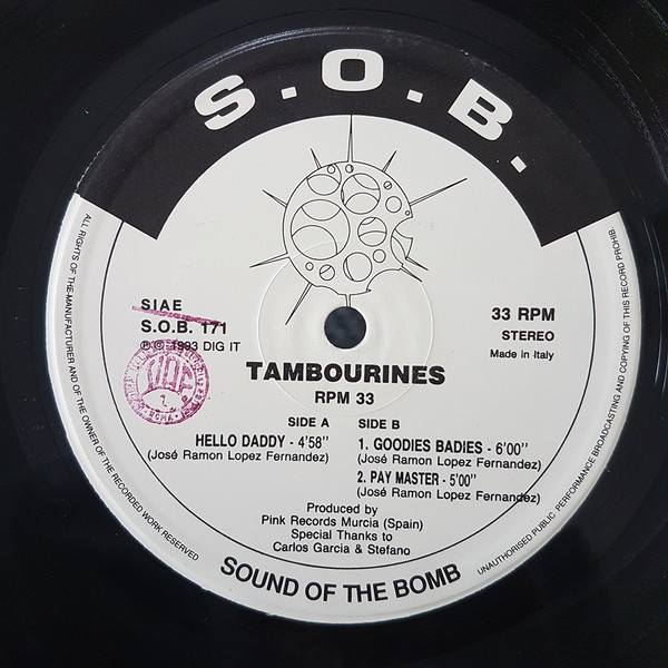 Tambourines - Hello Daddy | S.O.B. (Sound Of The Bomb) (S.O.B. 171) - 3 Tambourines - Hello Daddy | S.O.B. (Sound Of The Bomb) (S.O.B. 171) - 3