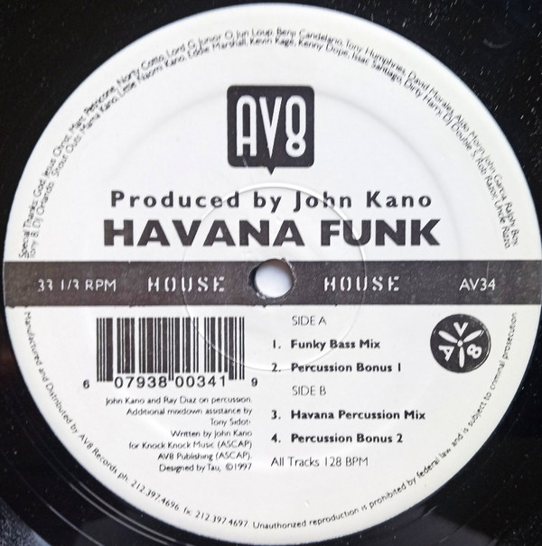 John Kano - Havana Funk | AV8 Records (AV34)