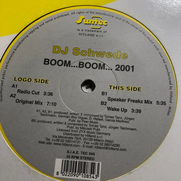DJ Schwede - Boom... Boom... 2001 | Suntec (TEC 045)