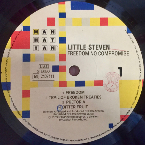 Little Steven - Freedom No Compromise | Manhattan Records (64 2407311) - 3 Little Steven - Freedom No Compromise | Manhattan Records (64 2407311) - 3