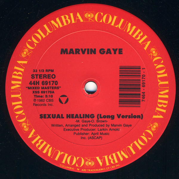 Marvin Gaye / Rodney Franklin - Sexual Healing / The Groove | Columbia (44H 69170)