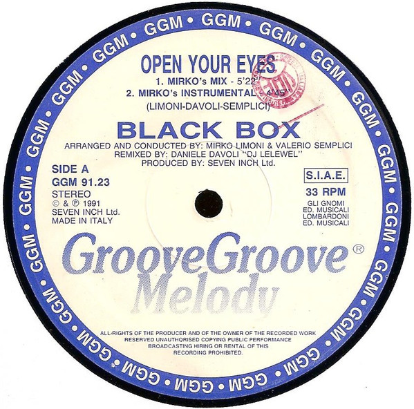 Black Box - Open Your Eyes | Groove Groove Melody (GGM 91.23) - 3