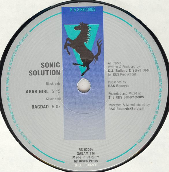 Sonic Solution - Arab Girl / Bagdad | R & S Records (RS 93004) - 3 Sonic Solution - Arab Girl / Bagdad | R & S Records (RS 93004) - 3