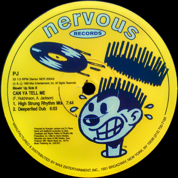 PJ - Can Ya Tell Me | Nervous Records (NER 20043) - 2