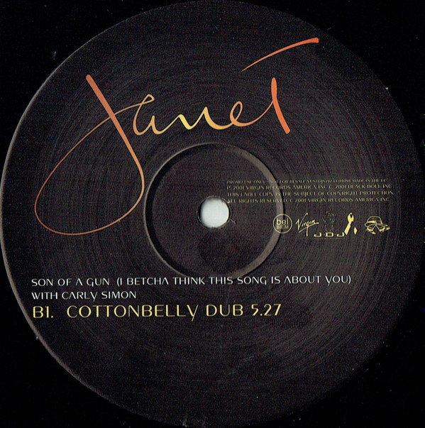 Janet Jackson With Carly Simon - Son Of A Gun (I Betcha Think This Song Is About You) | Virgin (VUSTDJX232) - 3