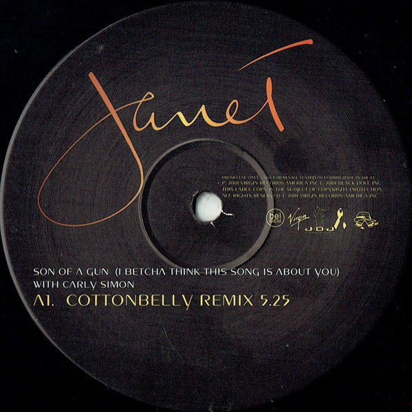 Janet Jackson With Carly Simon - Son Of A Gun (I Betcha Think This Song Is About You) | Virgin (VUSTDJX232) - 2