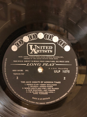 Jazz Greats Of Modern Times