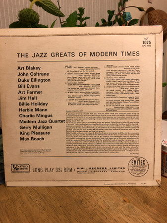 Jazz Greats Of Modern Times