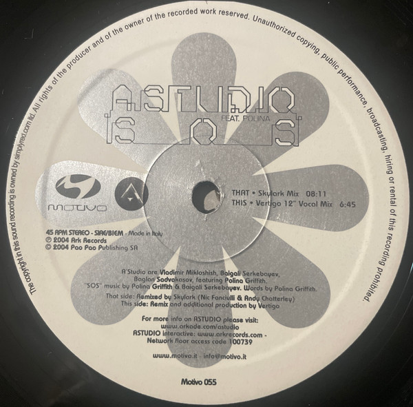 A Studio  &  Polina - SOS | Motivo Productions (Motivo 055) - 3