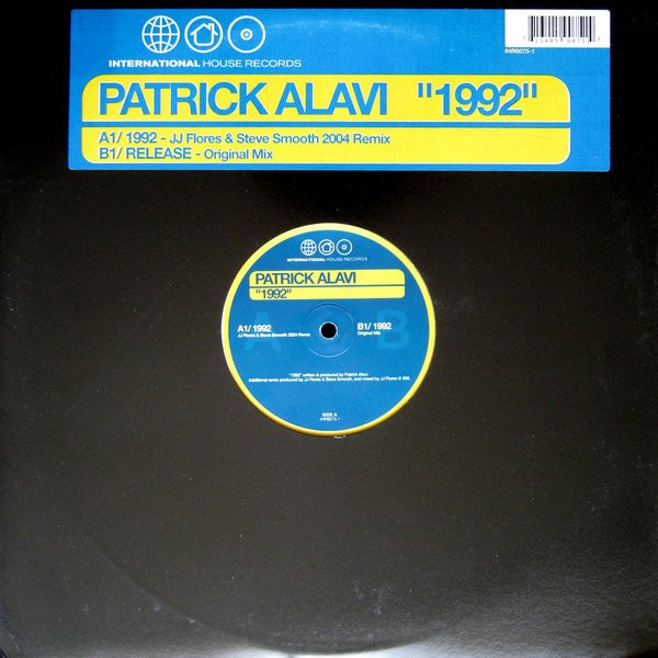 Patrick Alavi - 1992 | International House Records (IHR9075-1) - main