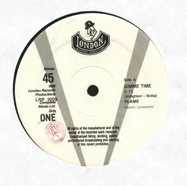Flame - Gimme Time | London Records Productions (LRP 3009) - 3