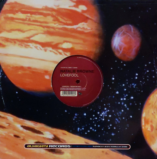 Natalie Browne - Lovefool | Almighty Records (12 ALMY103) - 3 Natalie Browne - Lovefool | Almighty Records (12 ALMY103) - 3