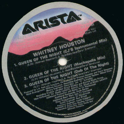 Whitney Houston - Queen Of The Night | Arista (74321 169301) - 3 Whitney Houston - Queen Of The Night | Arista (74321 169301) - 3