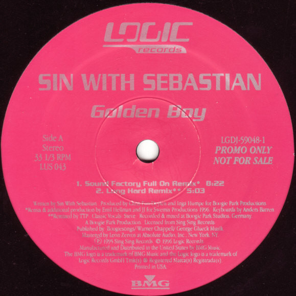 Sin With Sebastian - Golden Boy | Logic Records (LGDJ-59048-1)