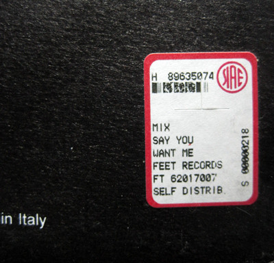 Rio - Say You Want Me | Feet! Records (FT 62017007) - 3