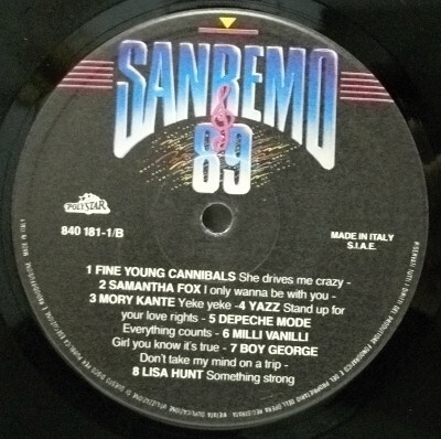 Various - Sanremo 89 International | Polystar (840 160-1) - 3 Various - Sanremo 89 International | Polystar (840 160-1) - 3