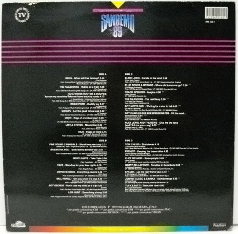 Various - Sanremo 89 International | Polystar (840 160-1) - 2 Various - Sanremo 89 International | Polystar (840 160-1) - 2