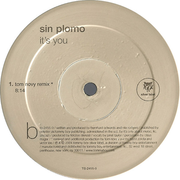 Sin Plomo - It's You | Tommy Boy Silver Label (tb-2455-0) - 3
