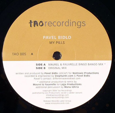 Pavel Bidlo - My Pills | Tao Recordings (TAO 005)