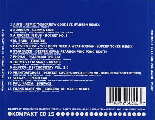 Michael Mayer - Immer | Kompakt (KOMPAKT CD 15) - 2