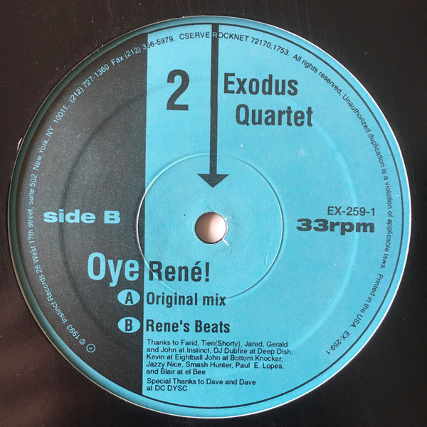 Exodus Quartet - Tribute To Mr. Cool | Instinct Records (EX-259-1) - 3