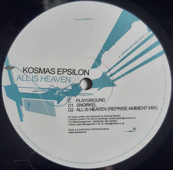 Kosmas Epsilon - All Is Heaven | Deep Records (DEEP022) - 5