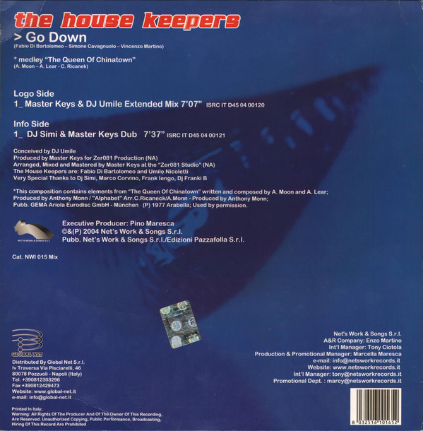 The House Keepers - Go Down | Net's Work International (NWI 015 Mix) - 2