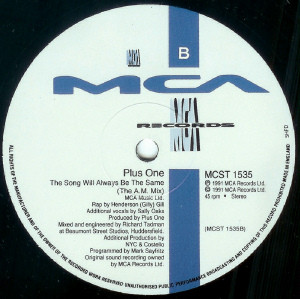 Plus 1 - The Song Will Always Be The Same | MCA Records (MCST 1535) - 5
