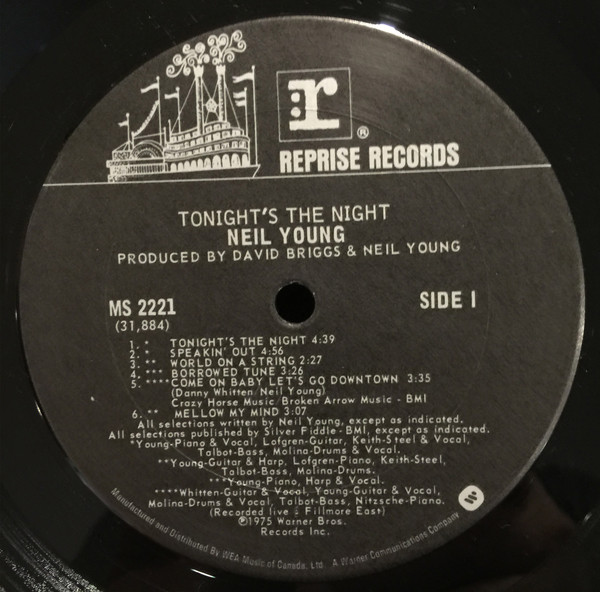 Neil Young - Tonight's The Night [Vinyl] | Reprise Records (MS 2221) - 4