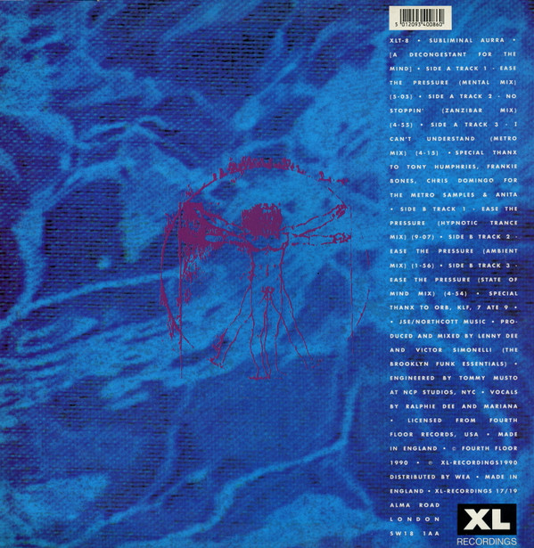 Subliminal Aurra - Ease The Pressure | XL Recordings (XLT-8) - 2 Subliminal Aurra - Ease The Pressure | XL Recordings (XLT-8) - 2