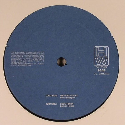 Marysa Alfaia / Soultronik - Voy A Sincopar / Samba House | House Works (76-081) - 3