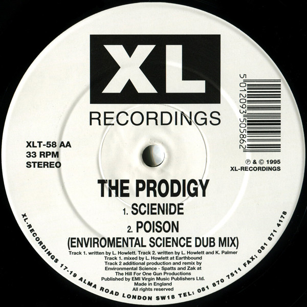 The Prodigy - Poison | XL Recordings (XLT 58) - 4