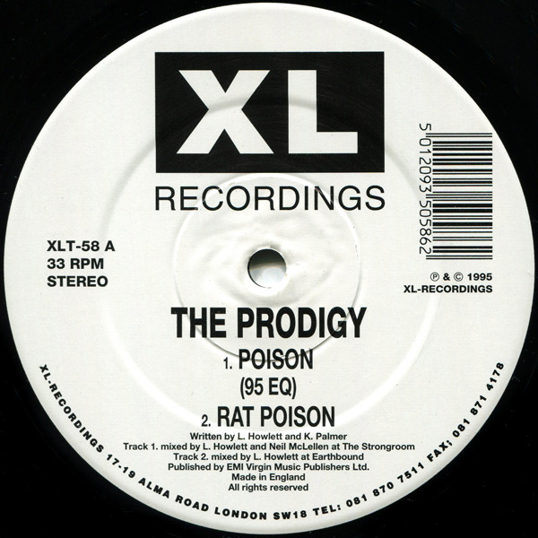 The Prodigy - Poison | XL Recordings (XLT 58) - 3