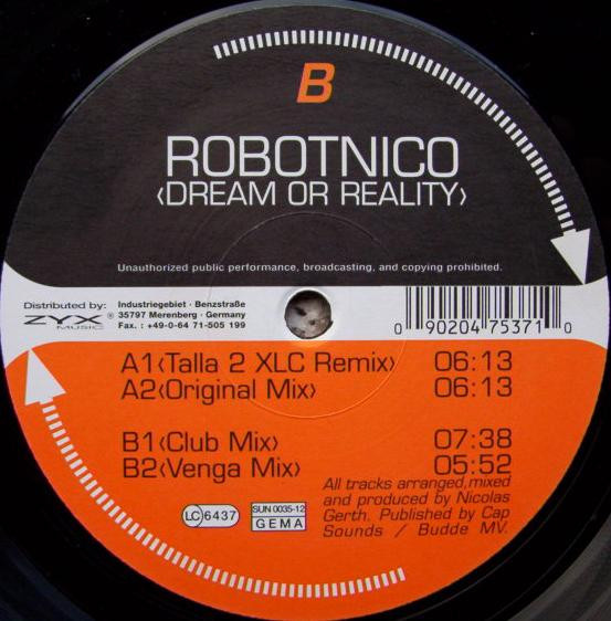 Robotnico - Dream Or Reality | Sunnyside Up (SUN 0035-12) - 3