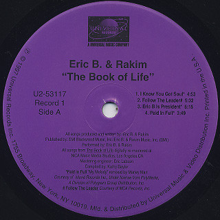Rakim - The Book Of Life (Eric B. & Rakim's Greatest Hits) | Universal Records (U2-53117) - 3