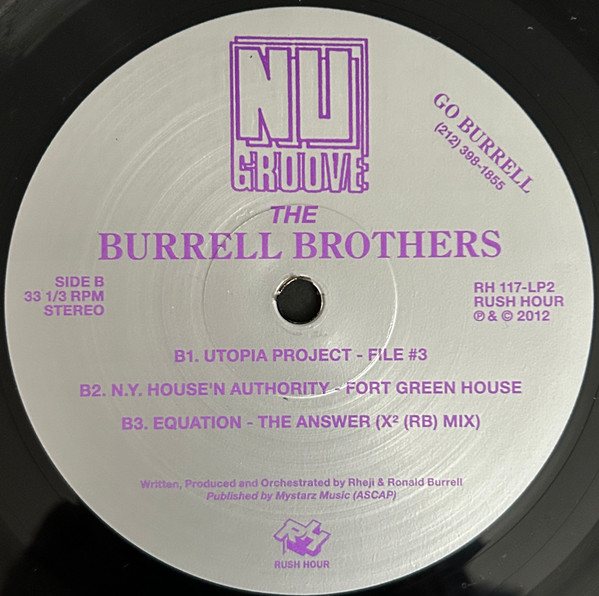 The Burrell Brothers - The Nu Groove Years Part 2 1988-1992 | Rush Hour (RH 117-2 LP) - 4 The Burrell Brothers - The Nu Groove Years Part 2 1988-1992 | Rush Hour (RH 117-2 LP) - 4