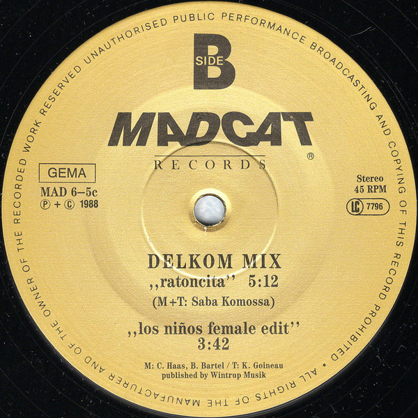 Liaisons Dangereuses - Los Niños Del Parque (The Official Delgado/Komossa Remix) | Madcat Records (MAD 6-5C) - 4 Liaisons Dangereuses - Los Niños Del Parque (The Official Delgado/Komossa Remix) | Madcat Records (MAD 6-5C) - 4