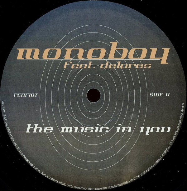 Monoboy Feat. Delores - The Music In You | Perfecto (PERF18T) - 3