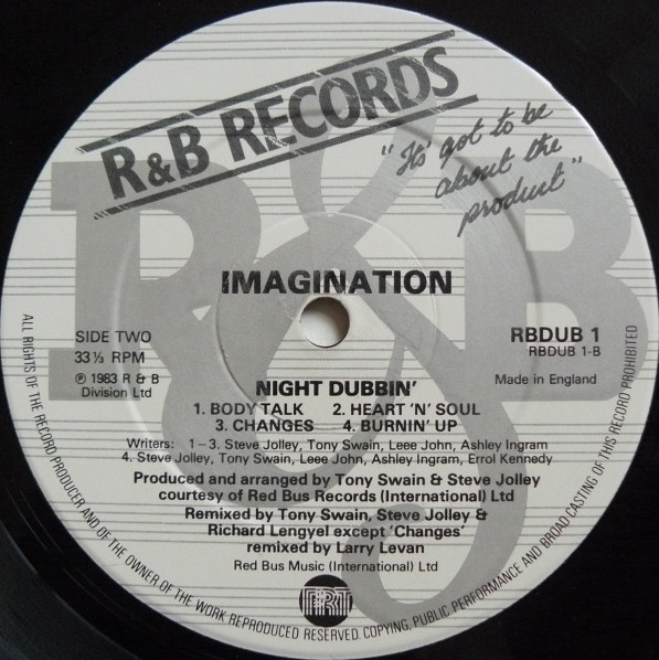Imagination - Night Dubbing | R & B Records (RBDUB 1) - 4