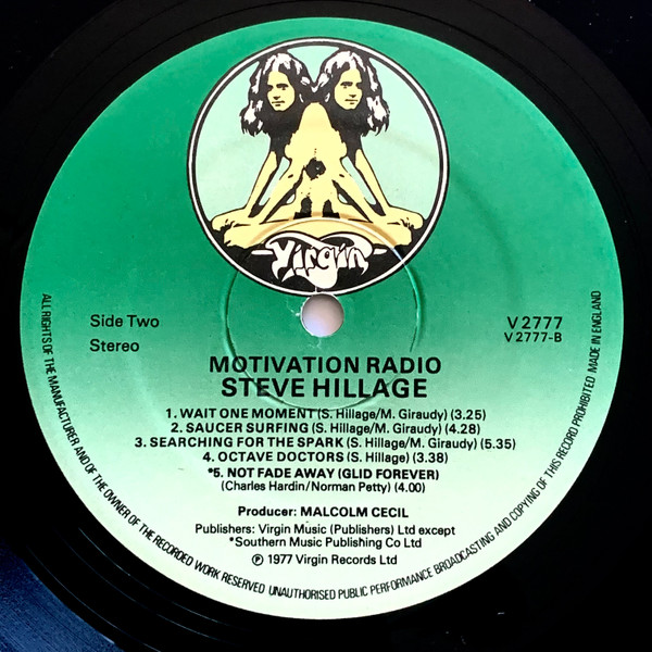 Steve Hillage - Motivation Radio | Virgin (V2777) - 4