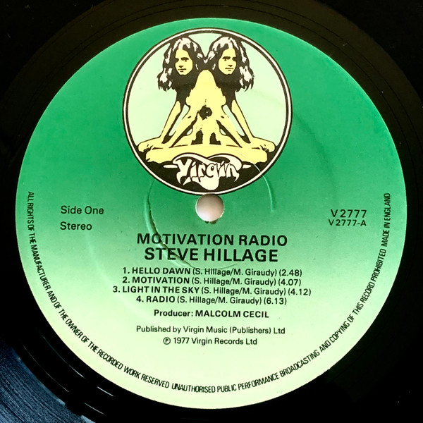 Steve Hillage - Motivation Radio | Virgin (V2777) - 3