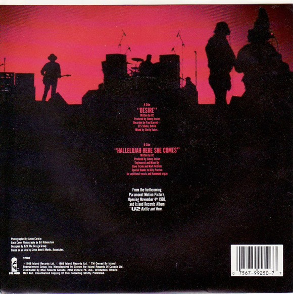 U2 - Desire | Island Records (97080) - 3
