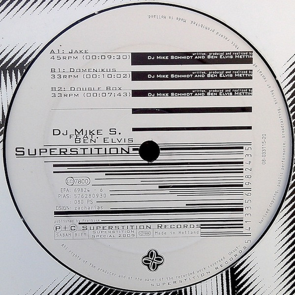 Mike Schmidt Feat. Ben Elvis Mettin - Jake | Superstition (SUPERSTITION SPECIAL 2809) - main Mike Schmidt Feat. Ben Elvis Mettin - Jake | Superstition (SUPERSTITION SPECIAL 2809) - main