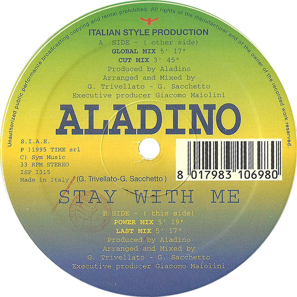 Aladino - Stay With Me | Italian Style Production (ISP 1315) - main Aladino - Stay With Me | Italian Style Production (ISP 1315) - main