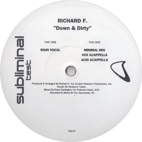 Richard F. - Down & Dirty | Subliminal (SUB 87)