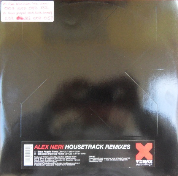 Alex Neri - Housetrack Remixes | Tenax Recordings (TNX 003)