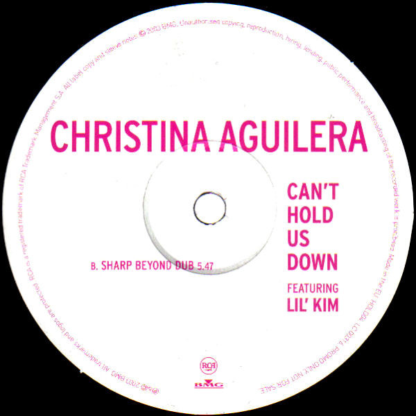 Christina Aguilera Featuring Lil' Kim - Can't Hold Us Down | BMG (HOLD04) - 3