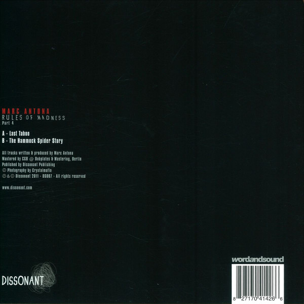 Marc Antona - Rules Of Madness Part 4 | Dissonant (DS007) - 2 Marc Antona - Rules Of Madness Part 4 | Dissonant (DS007) - 2